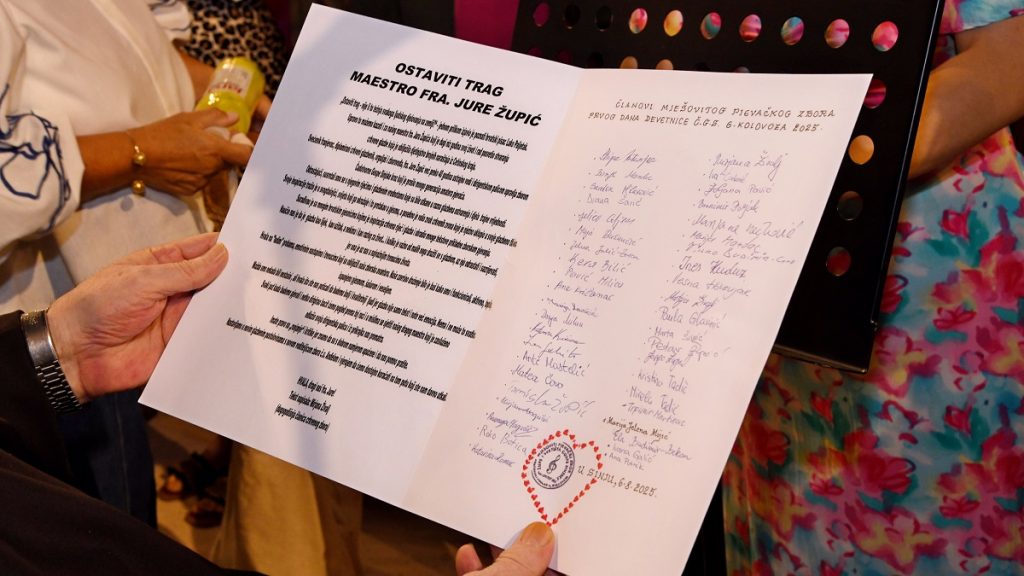 Fra Jure Župić oprostio se od službe orguljaša i zborovođe u Svetištu Čudotvorne Gospe Sinjske