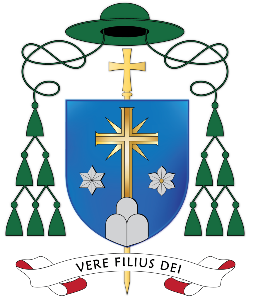 MONS. MARKO KOVAČ Najdraži svetac mi je sv. Josip jer baš poput njega volim šutjeti Grb mons. Marka Kovaca e1769786724497